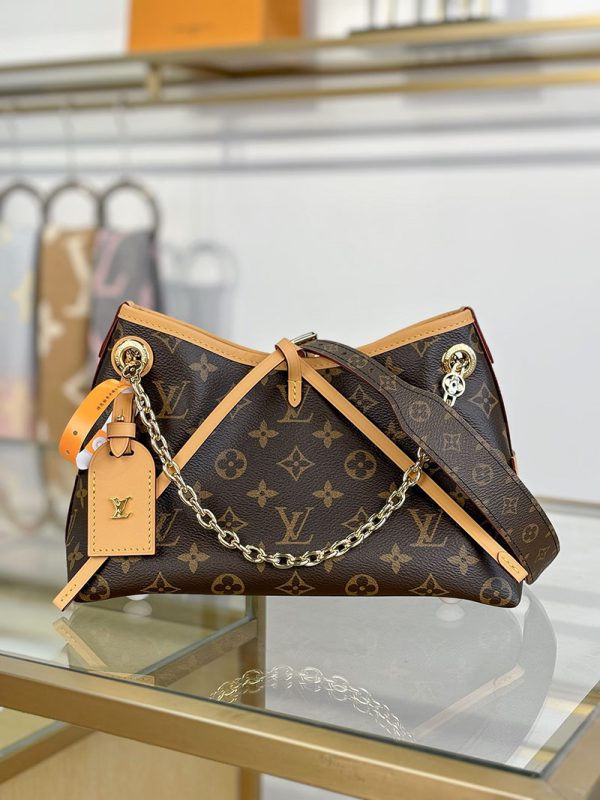 逸品 ルイヴィトン キャリーオールBB M13014 モノグラム ショルダーバッグ ブラウン ゴールド金具 レディース LOUIS VUITTON - 画像 (9)