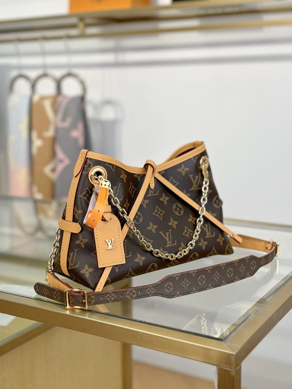逸品 ルイヴィトン キャリーオールBB M13014 モノグラム ショルダーバッグ ブラウン ゴールド金具 レディース LOUIS VUITTON - 画像 (8)