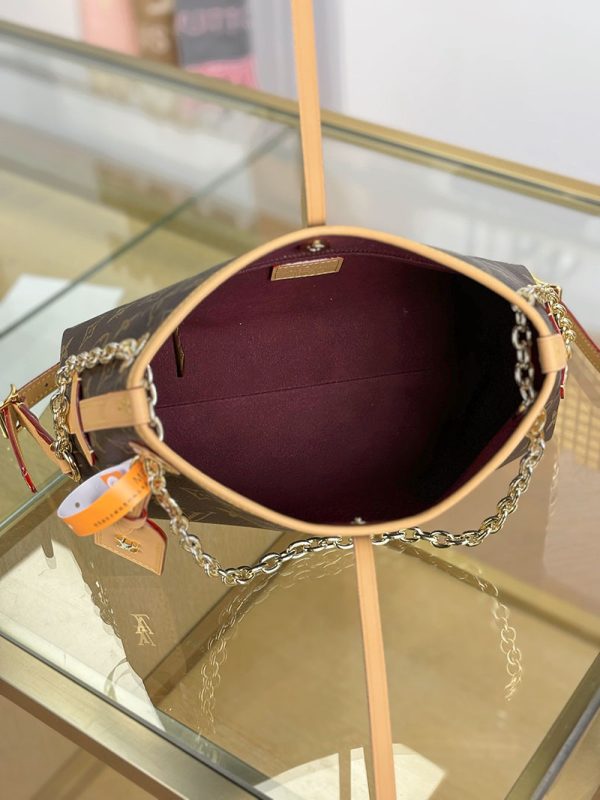 逸品 ルイヴィトン キャリーオールBB M13014 モノグラム ショルダーバッグ ブラウン ゴールド金具 レディース LOUIS VUITTON - 画像 (6)