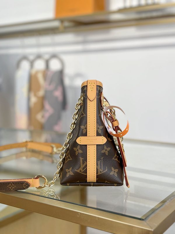 逸品 ルイヴィトン キャリーオールBB M13014 モノグラム ショルダーバッグ ブラウン ゴールド金具 レディース LOUIS VUITTON - 画像 (4)