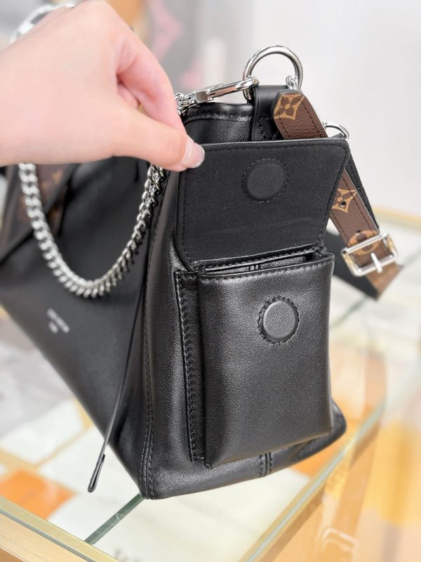 逸品 ルイヴィトン キャリーオール・カーゴ バイブ PM M24861 ICタイプ モノグラム ハンドバッグ レザー シルバー金具 LOUIS VUITTON - 画像 (5)