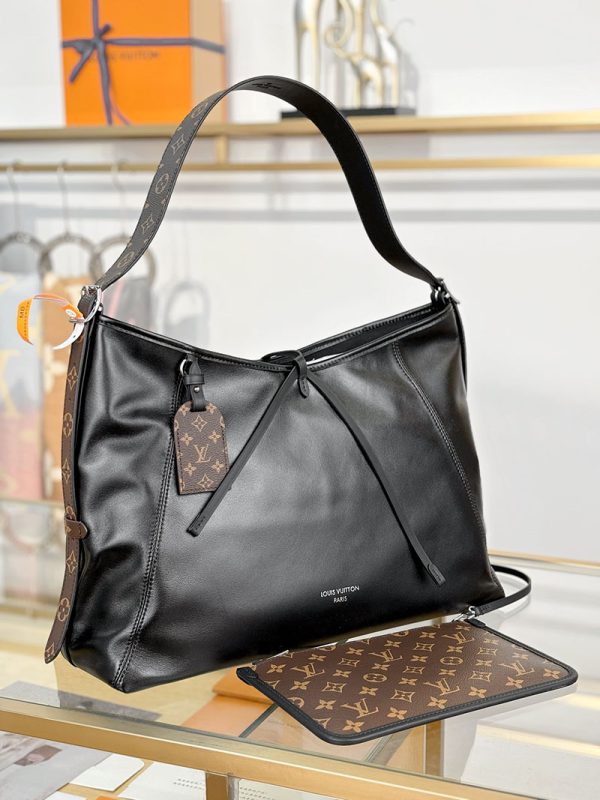 逸品 ルイヴィトン キャリーオール･バイブ MM M25143 ICタイプ モノグラム ハンドバッグ レザー シルバー金具 LOUIS VUITTON - 画像 (9)