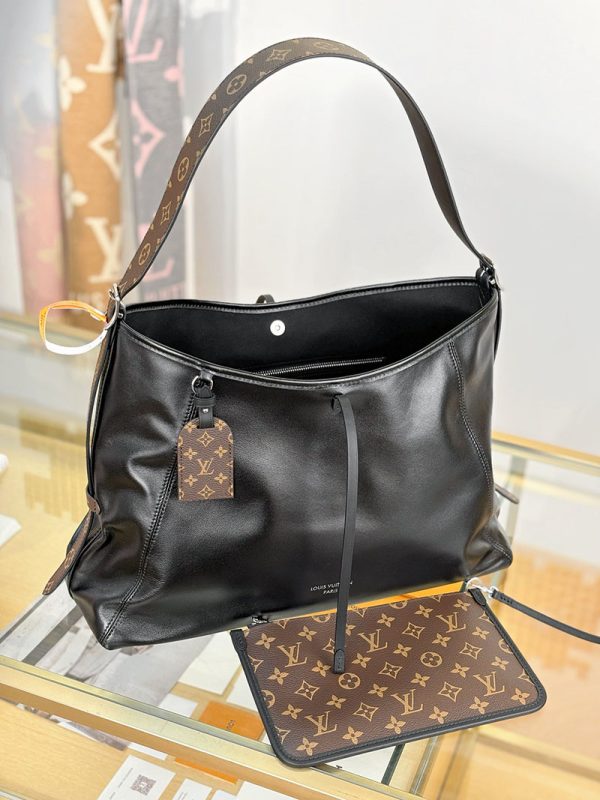 逸品 ルイヴィトン キャリーオール･バイブ MM M25143 ICタイプ モノグラム ハンドバッグ レザー シルバー金具 LOUIS VUITTON - 画像 (8)