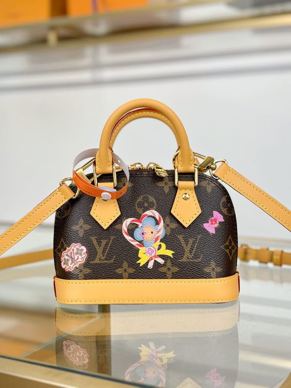 逸品 ルイヴィトン ハンドバッグ モノグラム ヴィヴィエンヌ ナノ・アルマ M12199 LOUIS VUITTON 2wayバッグ - 画像 (3)