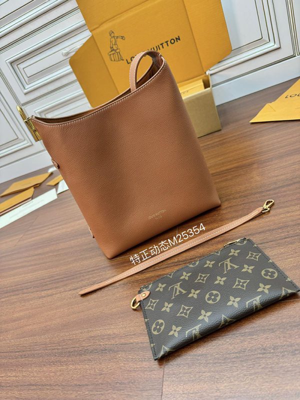 逸品 ルイヴィトン M25354 ロウキー・ホーボーPM ショルダーバッグ レザー コニャック LOUIS VUITTON - 画像 (9)