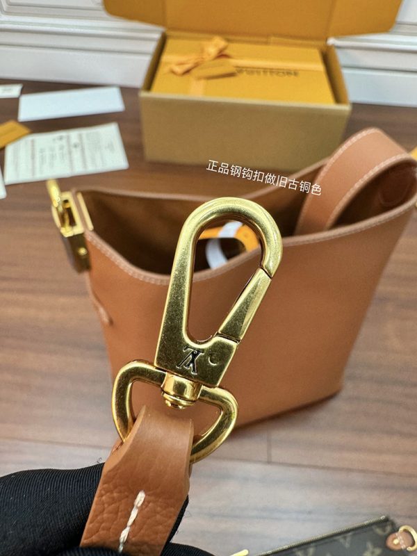 逸品 ルイヴィトン M25354 ロウキー・ホーボーPM ショルダーバッグ レザー コニャック LOUIS VUITTON - 画像 (5)