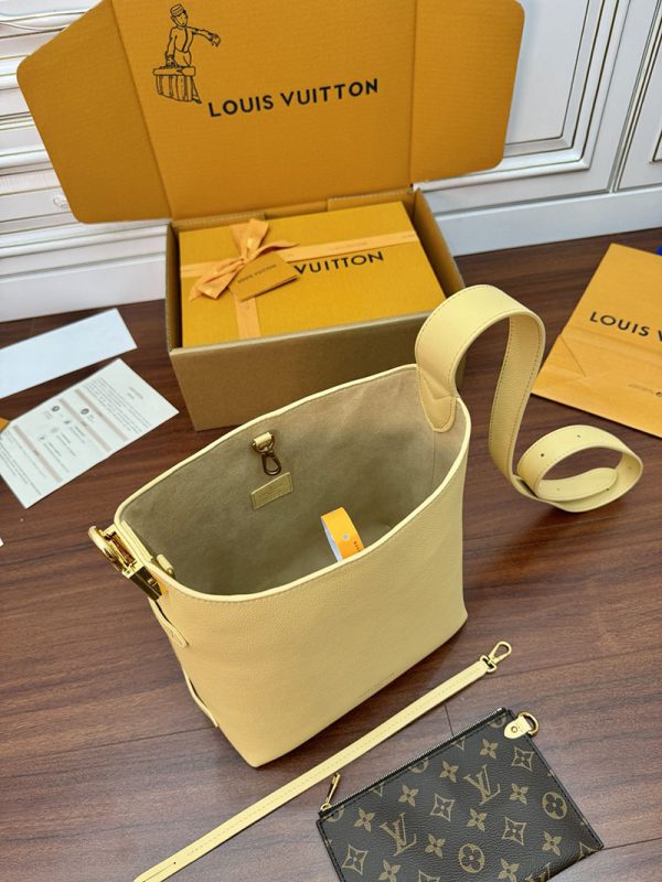 逸品 ルイヴィトン M25353 ロウキー・ホーボーPM ショルダーバッグ レザー イエロー LOUIS VUITTON - 画像 (3)