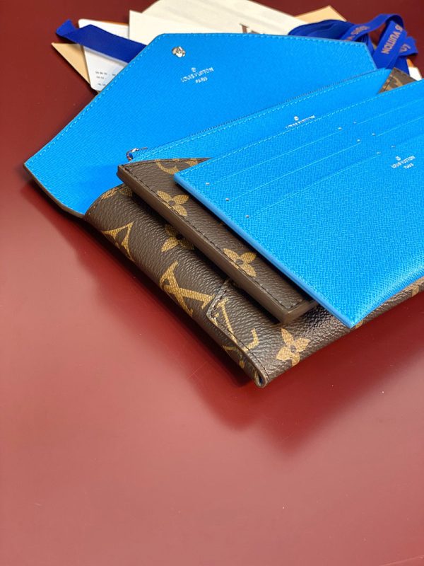 LOUIS VUITTON キリガミ・オーガナイザー モノグラム ガストンブルー M12359 長財布 ポーチバッグ超N品 - 画像 (5)