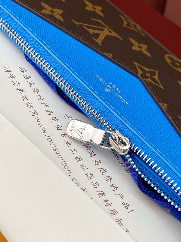 LOUIS VUITTON キリガミ・オーガナイザー モノグラム ガストンブルー M12359 長財布 ポーチバッグ超N品 - 画像 (3)