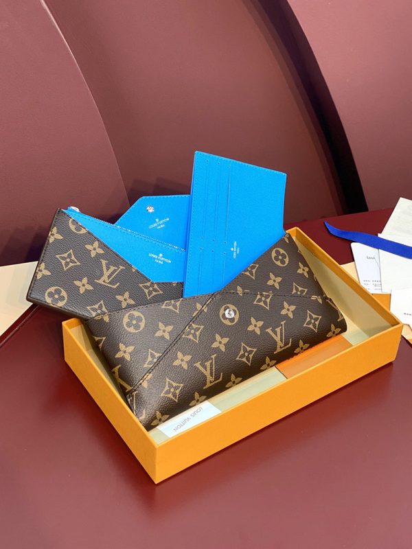 LOUIS VUITTON キリガミ・オーガナイザー モノグラム ガストンブルー M12359 長財布 ポーチバッグ超N品 - 画像 (2)