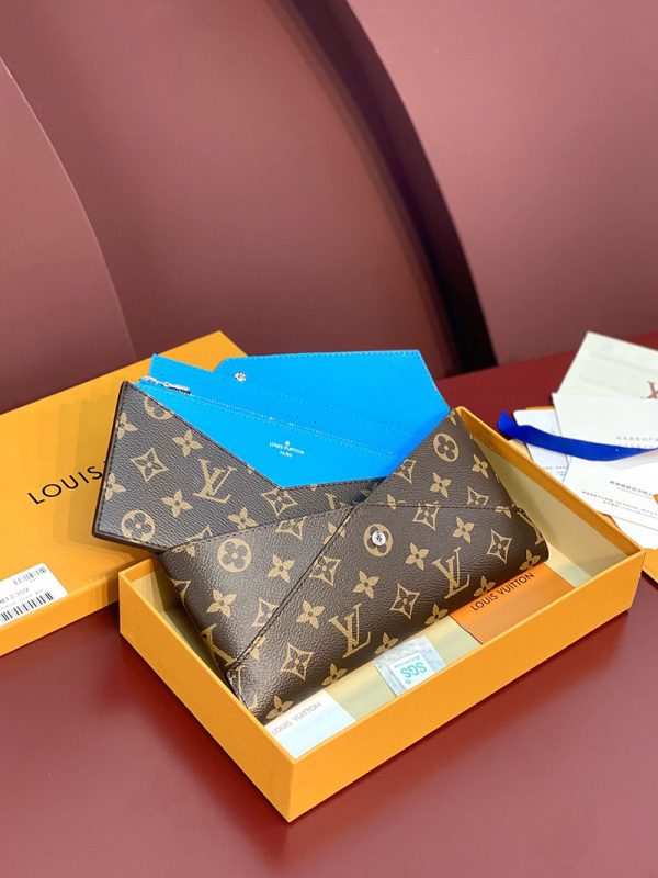 LOUIS VUITTON キリガミ・オーガナイザー モノグラム ガストンブルー M12359 長財布 ポーチバッグ超N品 - 画像 (12)