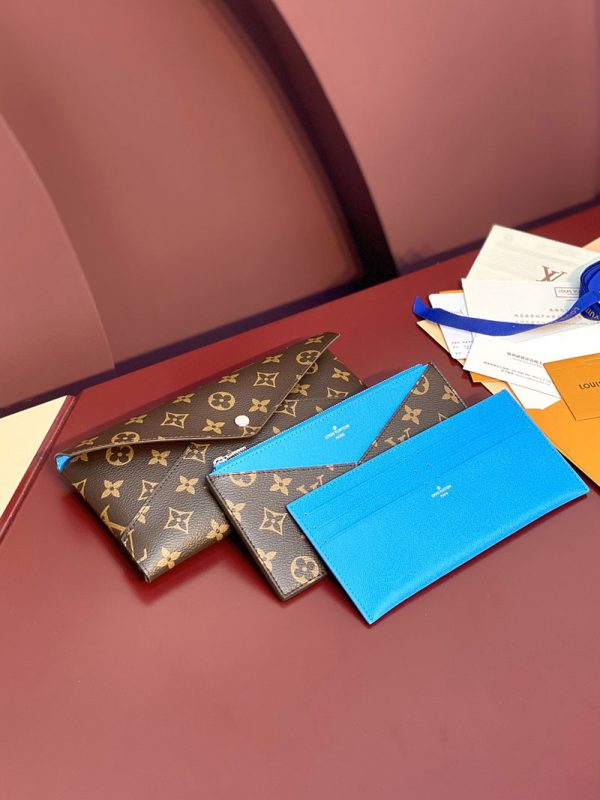 LOUIS VUITTON キリガミ・オーガナイザー モノグラム ガストンブルー M12359 長財布 ポーチバッグ超N品 - 画像 (10)