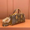 逸品 ルイヴィトン M46653 ハンドバッグ モノグラム オンザゴー EW ブラウン LOUIS VUITTON - 画像 (9)