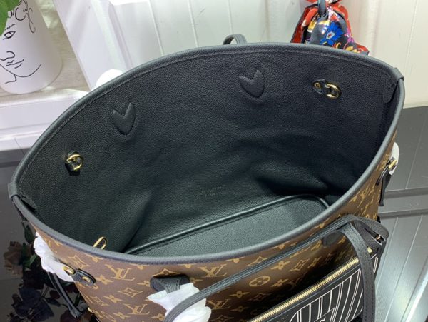 LOUIS VUITTON トートバッグ モノグラム ネヴァーフル・インサイドアウトMM M11946 リバーシブル ヴィトン ノワール 超N品 - 画像 (3)