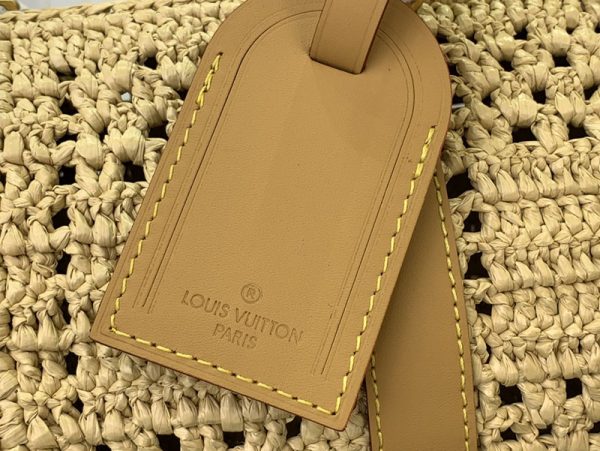 LOUIS VUITTON ショルダーバッグ ダミエ・ラフィア キーポル・バンドリエール 25 M25010ユニセックス ベージュ 超N品 - 画像 (6)