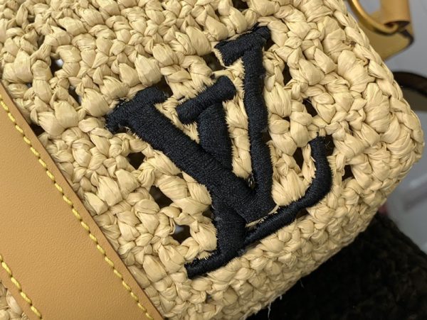 LOUIS VUITTON ショルダーバッグ ダミエ・ラフィア キーポル・バンドリエール 25 M25010ユニセックス ベージュ 超N品 - 画像 (5)