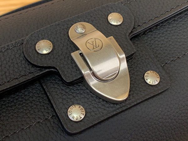 LOUIS VUITTON ハンドバッグ LV コロラド・カーフレザー ソウル・トランク EW M11615 2WAY 黒 ブラック - 画像 (6)