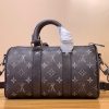 LOUIS VUITTON キーポルバンドリエール25 M11595 2WAY ショルダーバッグ ハンドバッグ モノグラム ブラック シルバー金具 超N品 - 画像 (8)