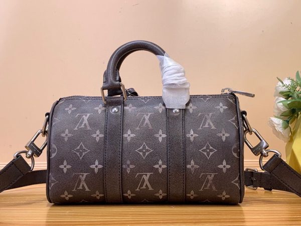 LOUIS VUITTON キーポルバンドリエール25 M11595 2WAY ショルダーバッグ ハンドバッグ モノグラム ブラック シルバー金具 超N品 - 画像 (8)
