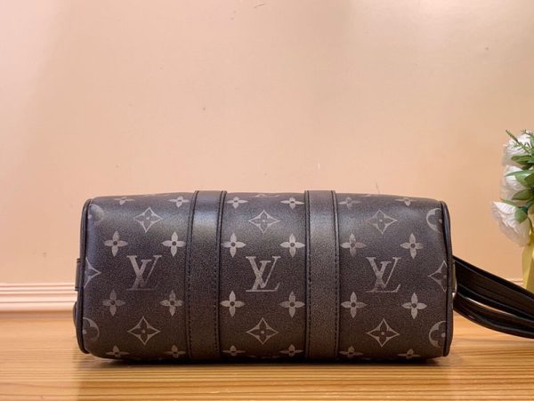 LOUIS VUITTON キーポルバンドリエール25 M11595 2WAY ショルダーバッグ ハンドバッグ モノグラム ブラック シルバー金具 超N品 - 画像 (7)