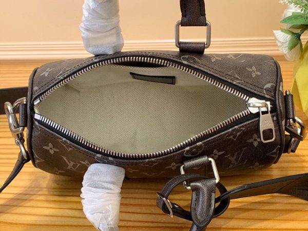 LOUIS VUITTON キーポルバンドリエール25 M11595 2WAY ショルダーバッグ ハンドバッグ モノグラム ブラック シルバー金具 超N品 - 画像 (3)