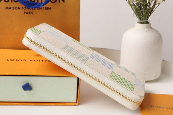 LOUIS VUITTON ダミエ リシャス ジッピーウォレット N40748 メンズ レディース ラウンドファスナー長財布 超N品 - 画像 (6)