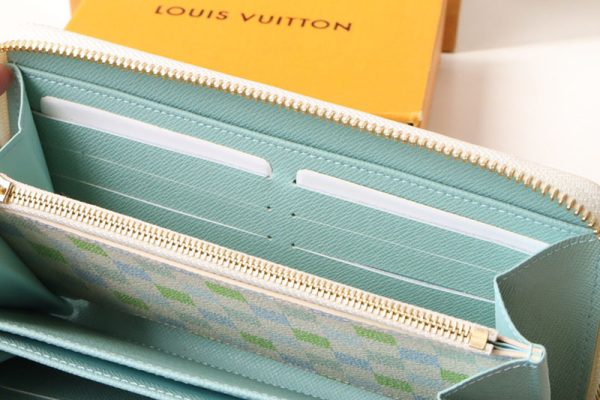 LOUIS VUITTON ダミエ リシャス ジッピーウォレット N40748 メンズ レディース ラウンドファスナー長財布 超N品 - 画像 (3)