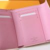 LOUIS VUITTON 三つ折り財布 ダミエ ポルトフォイユ・ヴィクトリーヌ ホワイト N40638 ピーチ ピンク 超N品 - 画像 (6)