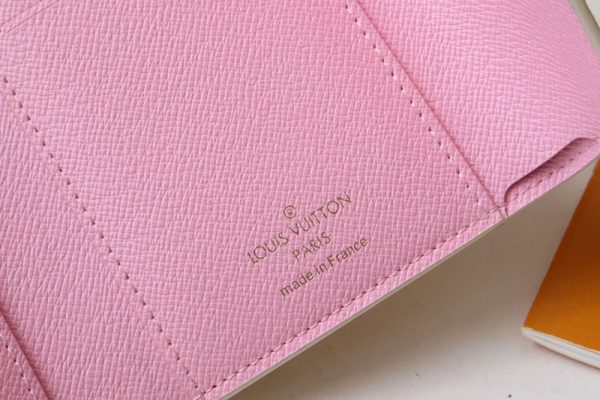 LOUIS VUITTON 三つ折り財布 ダミエ ポルトフォイユ・ヴィクトリーヌ ホワイト N40638 ピーチ ピンク 超N品 - 画像 (5)
