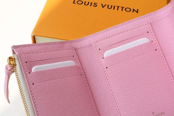 LOUIS VUITTON 三つ折り財布 ダミエ ポルトフォイユ・ヴィクトリーヌ ホワイト N40638 ピーチ ピンク 超N品 - 画像 (4)