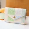 LOUIS VUITTON 三つ折り財布 ダミエ ポルトフォイユ・ヴィクトリーヌ ホワイト N40750 ピスタチオ 超N品 - 画像 (10)