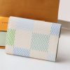 LOUIS VUITTON 三つ折り財布 ダミエ ポルトフォイユ・ヴィクトリーヌ ホワイト N40750 ピスタチオ 超N品 - 画像 (9)