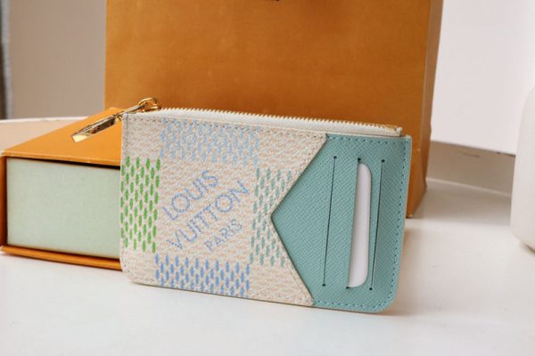 LOUIS VUITTON カードケース フラグメントケース ダミエ ポルト カルト・ロミー N40639 ピスタチオ グリーン 超N品 - 画像 (9)
