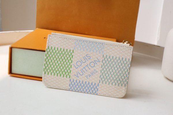 LOUIS VUITTON カードケース フラグメントケース ダミエ ポルト カルト・ロミー N40639 ピスタチオ グリーン 超N品 - 画像 (7)