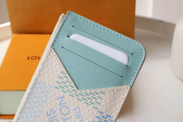 LOUIS VUITTON カードケース フラグメントケース ダミエ ポルト カルト・ロミー N40639 ピスタチオ グリーン 超N品 - 画像 (4)