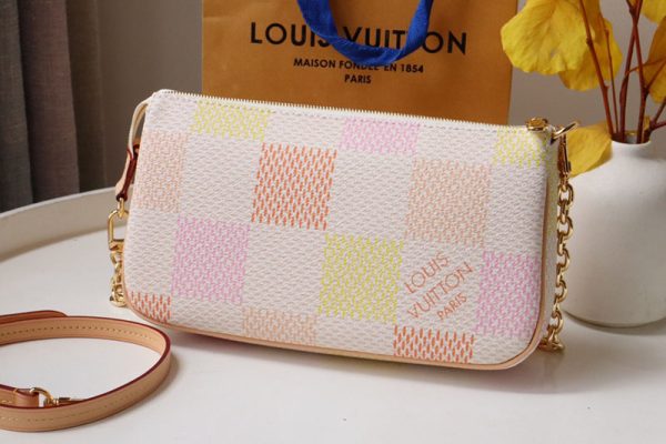 LOUIS VUITTON ショルダーバッグ ダミエリシャス ポシェット・アクセソワール N40642 超N品 ルイヴィトンミニポーチ - 画像 (8)