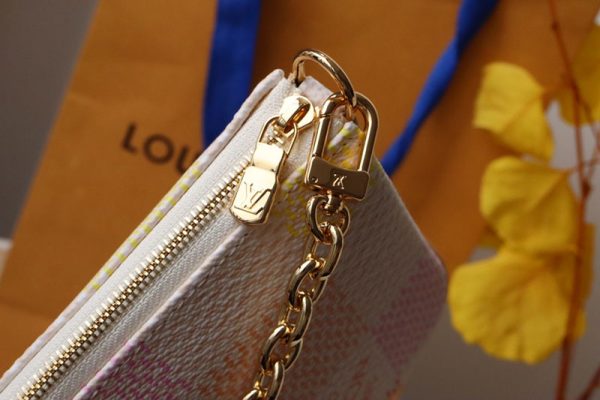 LOUIS VUITTON ショルダーバッグ ダミエリシャス ポシェット・アクセソワール N40642 超N品 ルイヴィトンミニポーチ - 画像 (4)