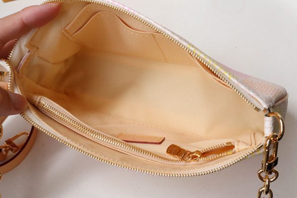 LOUIS VUITTON ショルダーバッグ ダミエリシャス ポシェット・アクセソワール N40642 超N品 ルイヴィトンミニポーチ - 画像 (3)