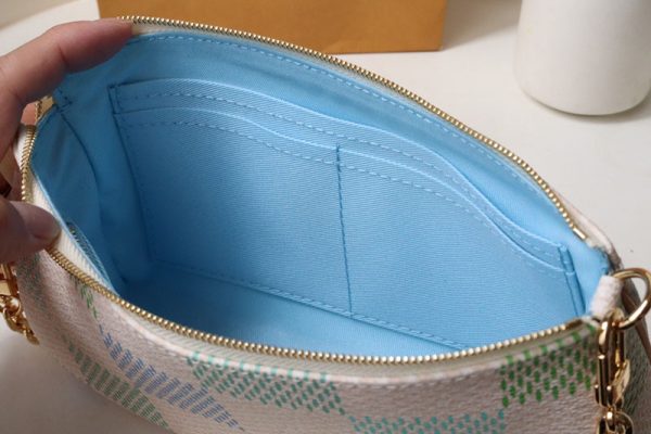 LOUIS VUITTON ダミエリシャス ポシェット・アクセソワール ピスタチオ lv301697 超N品 ルイヴィトンミニポーチ - 画像 (2)