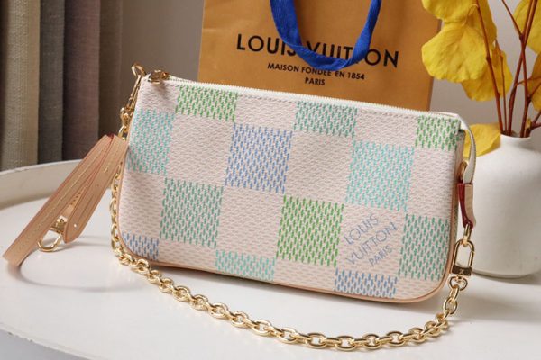 LOUIS VUITTON ダミエリシャス ポシェット・アクセソワール ピスタチオ lv301697 超N品 ルイヴィトンミニポーチ - 画像 (10)