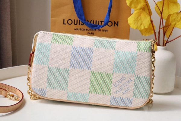 LOUIS VUITTON ダミエリシャス ポシェット・アクセソワール ピスタチオ lv301697 超N品 ルイヴィトンミニポーチ - 画像 (9)