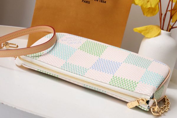 LOUIS VUITTON ダミエリシャス ポシェット・アクセソワール ピスタチオ lv301697 超N品 ルイヴィトンミニポーチ - 画像 (8)