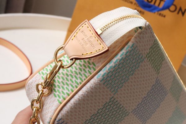 LOUIS VUITTON ダミエリシャス ポシェット・アクセソワール ピスタチオ lv301697 超N品 ルイヴィトンミニポーチ - 画像 (6)