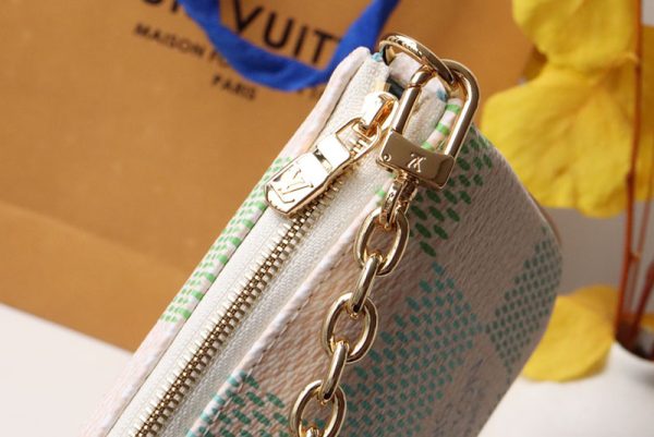 LOUIS VUITTON ダミエリシャス ポシェット・アクセソワール ピスタチオ lv301697 超N品 ルイヴィトンミニポーチ - 画像 (5)
