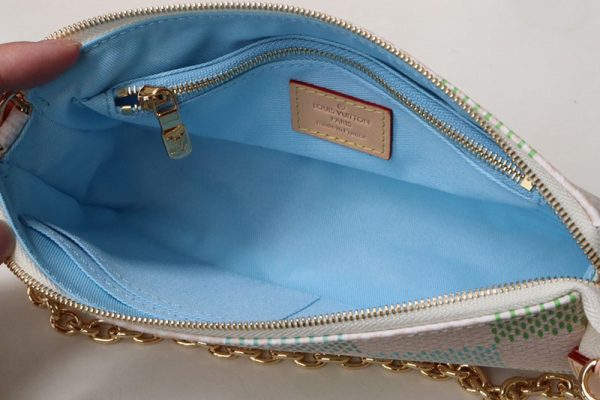 LOUIS VUITTON ダミエリシャス ポシェット・アクセソワール ピスタチオ lv301697 超N品 ルイヴィトンミニポーチ - 画像 (4)