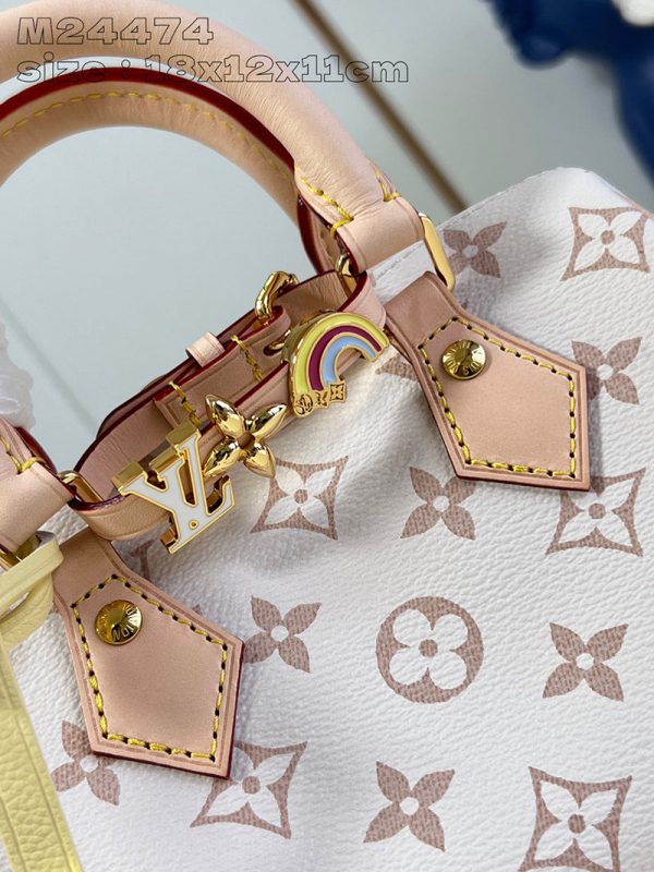 LOUIS VUITTON スピーディ･バンドリエール 18 lv301703 ホワイト/シャマロウ ピンク 超N品 ルイヴィトンショルダーバッグモノグラム - 画像 (9)