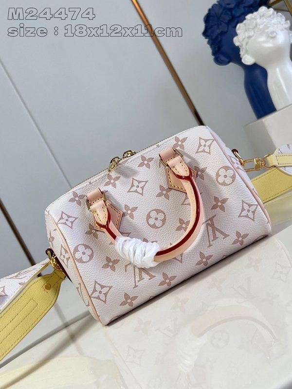 LOUIS VUITTON スピーディ･バンドリエール 18 lv301703 ホワイト/シャマロウ ピンク 超N品 ルイヴィトンショルダーバッグモノグラム - 画像 (6)