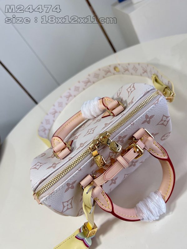 LOUIS VUITTON スピーディ･バンドリエール 18 lv301703 ホワイト/シャマロウ ピンク 超N品 ルイヴィトンショルダーバッグモノグラム - 画像 (4)