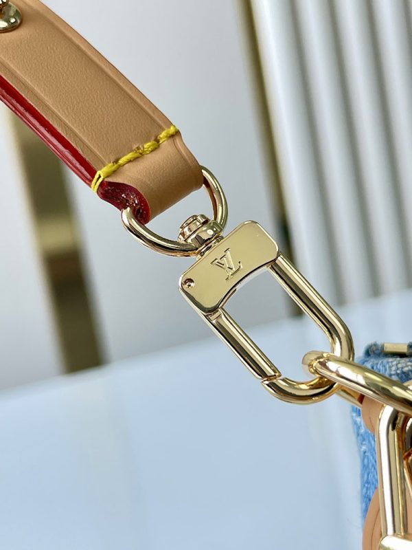 LOUIS VUITTON M83532 ポシェット・リヴ 斜め掛け クラッチバッグ カバン モノグラムデニム ショルダーバッグ 超N品 - 画像 (4)