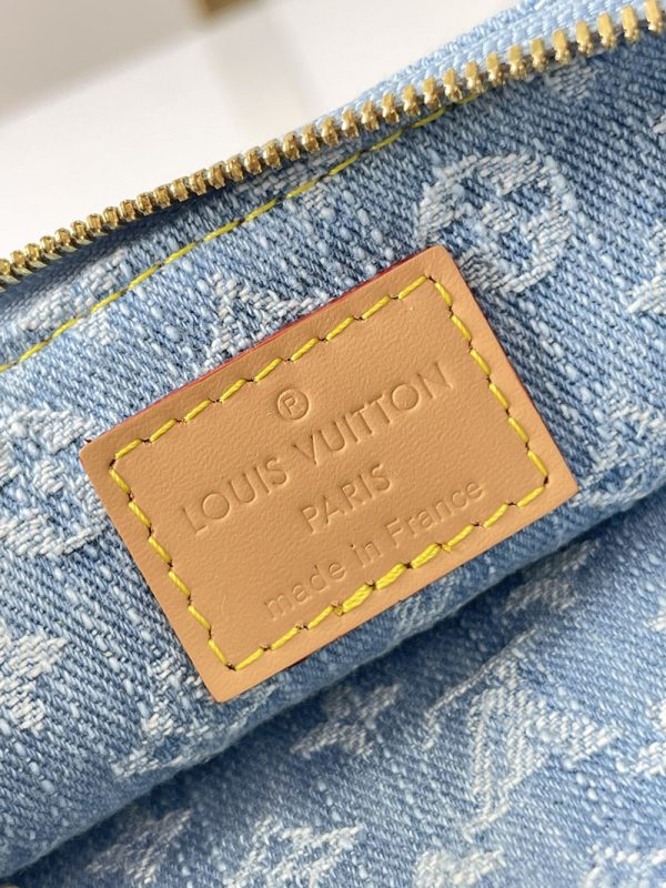 LOUIS VUITTON M83532 ポシェット・リヴ 斜め掛け クラッチバッグ カバン モノグラムデニム ショルダーバッグ 超N品 - 画像 (2)